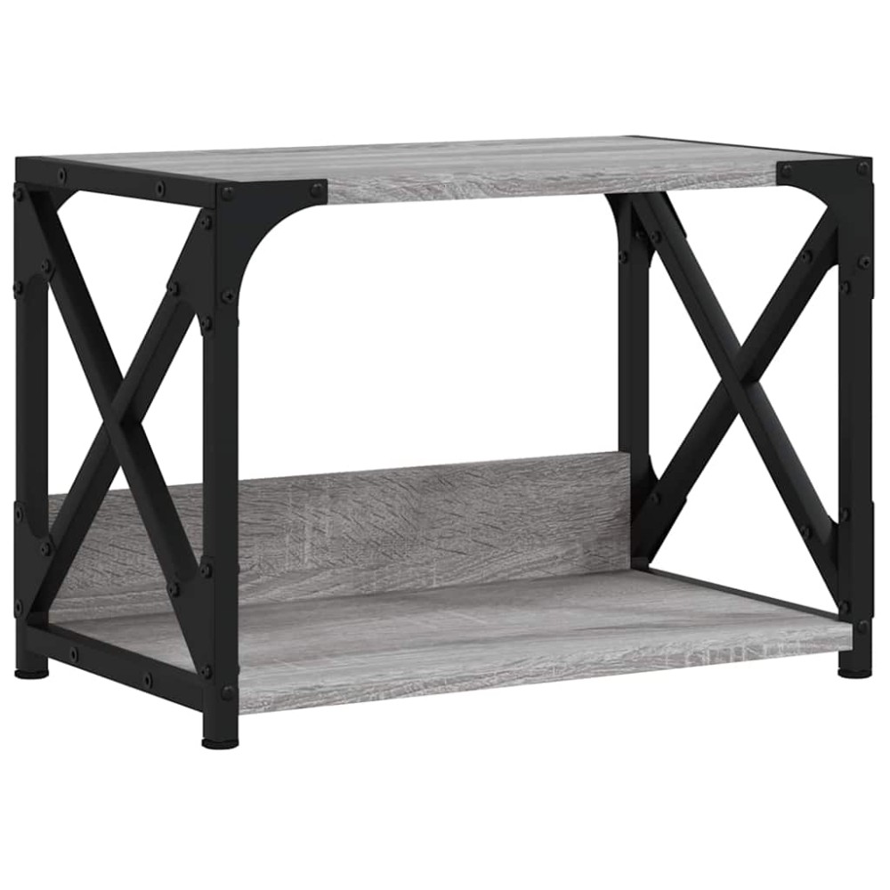 vidaXL Βάση Εκτυπωτή 2 Επιπέδων Γκρι Sonoma 44x26x31,5 εκ Επεξ. Ξύλο