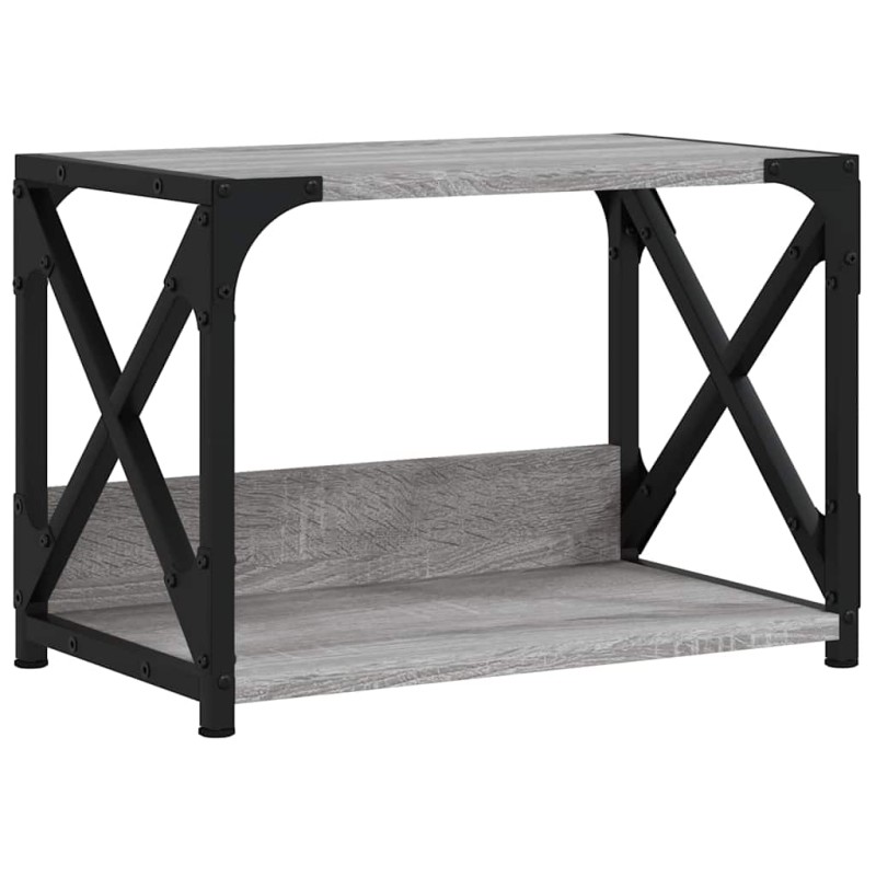 vidaXL Βάση Εκτυπωτή 2 Επιπέδων Γκρι Sonoma 44x26x31,5 εκ Επεξ. Ξύλο