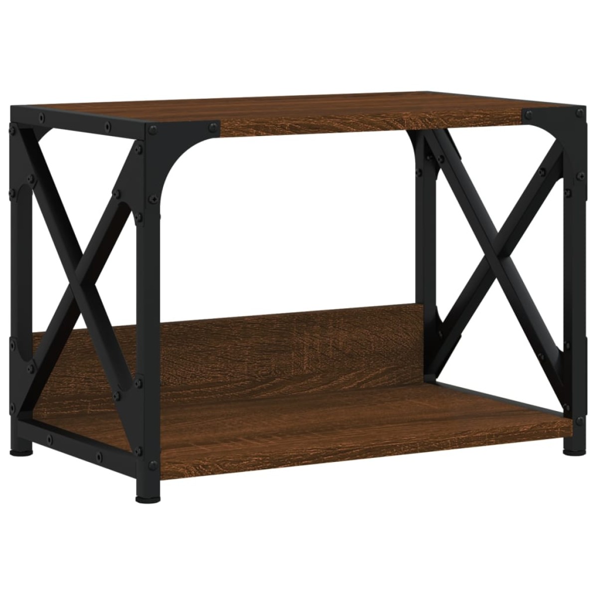 vidaXL Βάση Εκτυπωτή 2 Επιπέδων Καφέ Δρυς 44x26x31,5 εκ Επεξ. Ξύλο