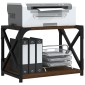 vidaXL Βάση Εκτυπωτή 2 Επιπέδων Καφέ Δρυς 44x26x31,5 εκ Επεξ. Ξύλο