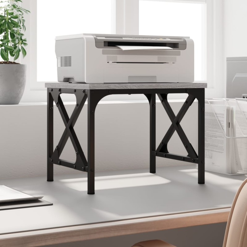 vidaXL Βάση Εκτυπωτή Γκρι Sonoma 40x30x31 εκ. από Επεξεργασμένο Ξύλο