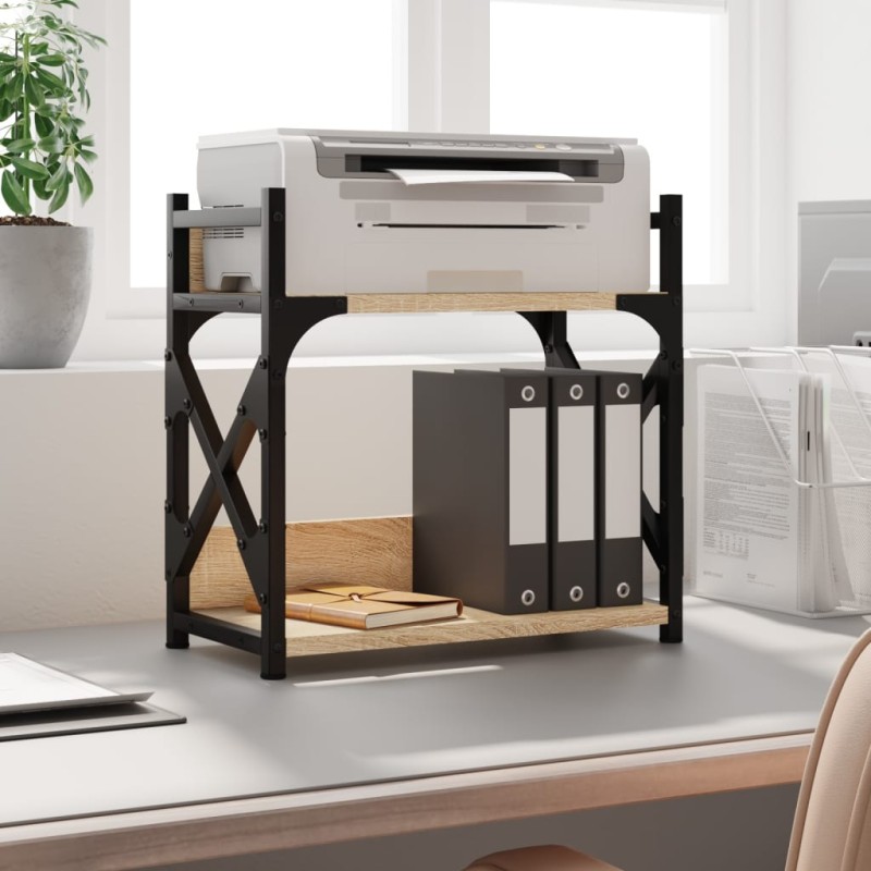 vidaXL Βάση Εκτυπωτή 2 Επιπέδων Sonoma Δρυς 40x20x40 εκ Επεξ. Ξύλο
