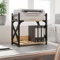 vidaXL Βάση Εκτυπωτή 2 Επιπέδων Sonoma Δρυς 40x20x40 εκ Επεξ. Ξύλο