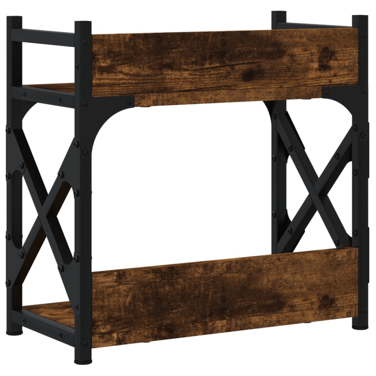 vidaXL Βάση Εκτυπωτή 2 Επιπέδων Καπνιστή Δρυς 40x20x40 εκ Επεξ. Ξύλο