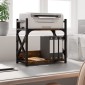 vidaXL Βάση Εκτυπωτή 2 Επιπέδων Καπνιστή Δρυς 40x20x40 εκ Επεξ. Ξύλο