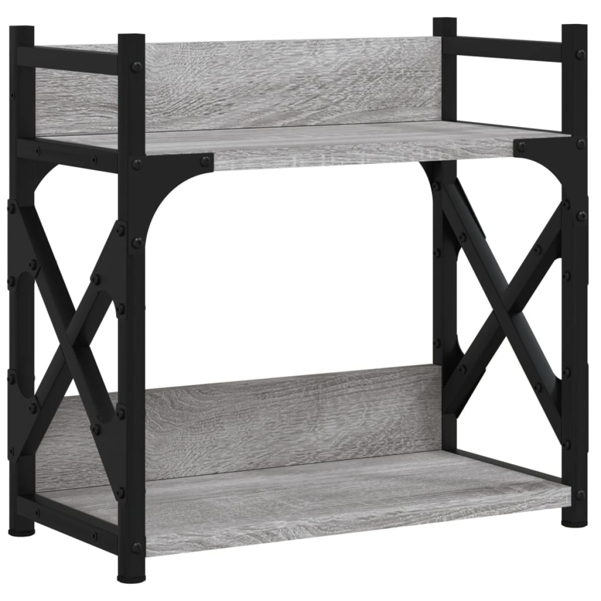 vidaXL Βάση Εκτυπωτή 2 Επιπέδων Γκρι Sonoma 40x20x40 εκ Επεξ. Ξύλο