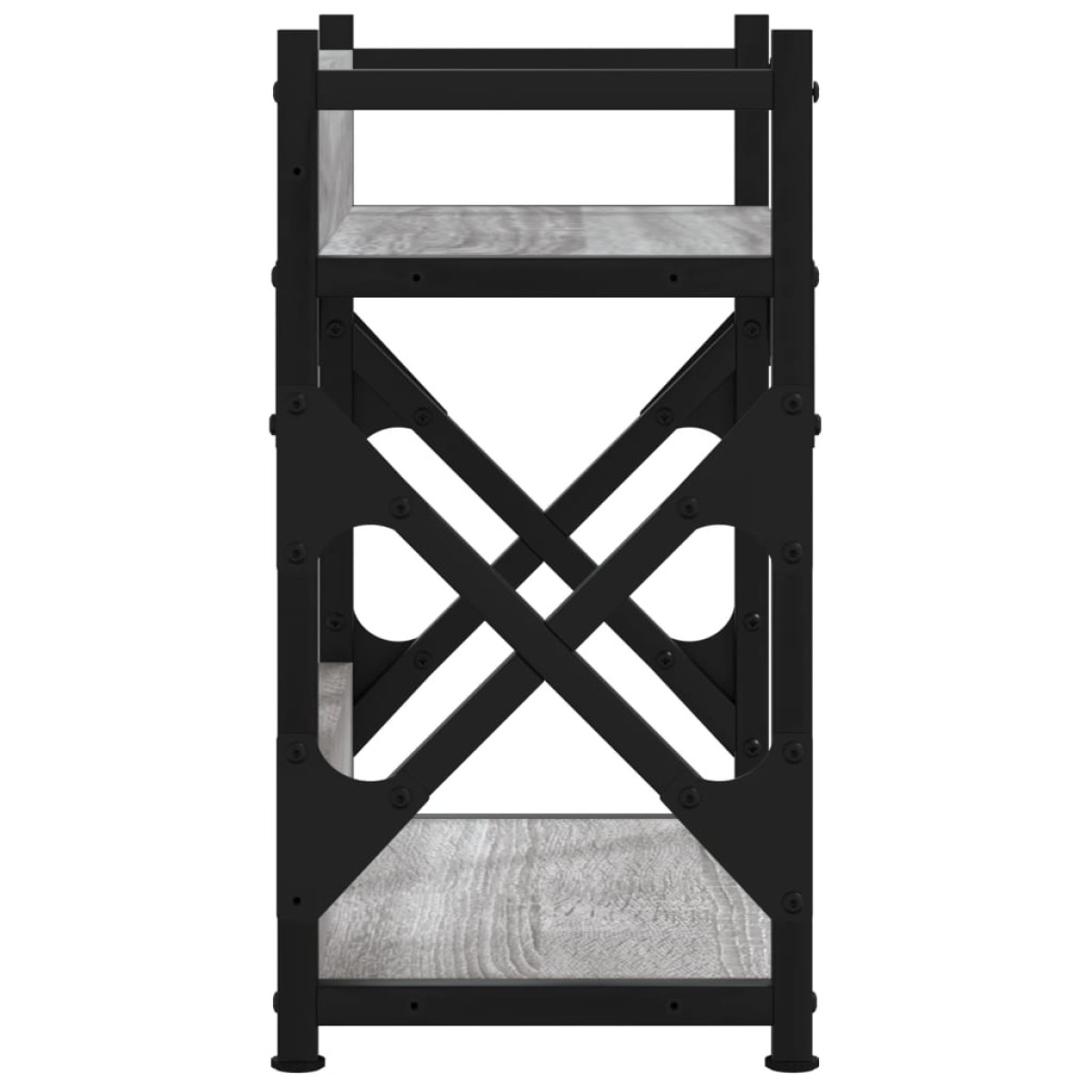 vidaXL Βάση Εκτυπωτή 2 Επιπέδων Γκρι Sonoma 40x20x40 εκ Επεξ. Ξύλο