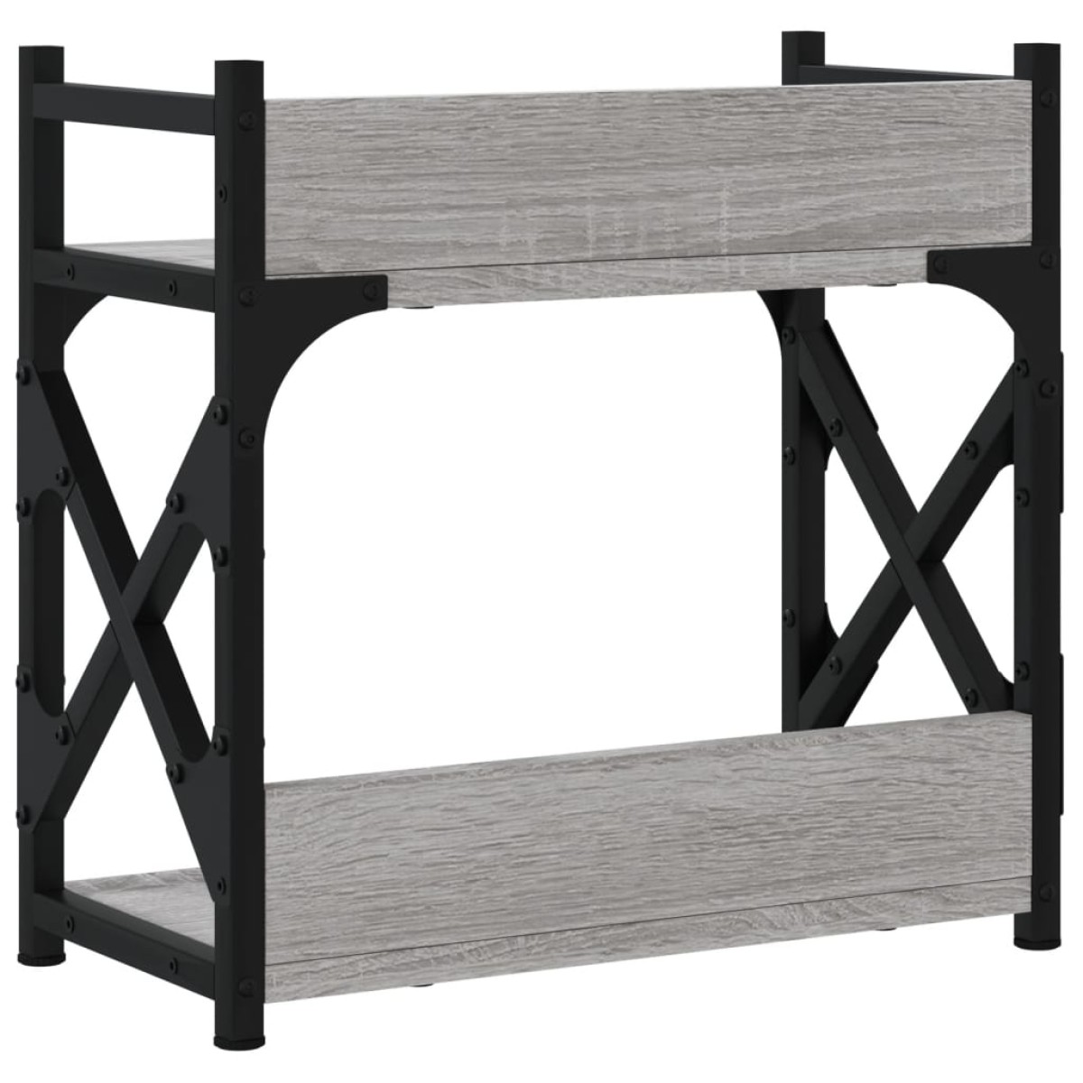 vidaXL Βάση Εκτυπωτή 2 Επιπέδων Γκρι Sonoma 40x20x40 εκ Επεξ. Ξύλο