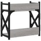 vidaXL Βάση Εκτυπωτή 2 Επιπέδων Γκρι Sonoma 40x20x40 εκ Επεξ. Ξύλο
