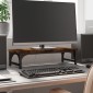 vidaXL Βάση Οθόνης Καπνιστή Δρυς 55x23x14 εκ. από Επεξεργασμένο Ξύλο