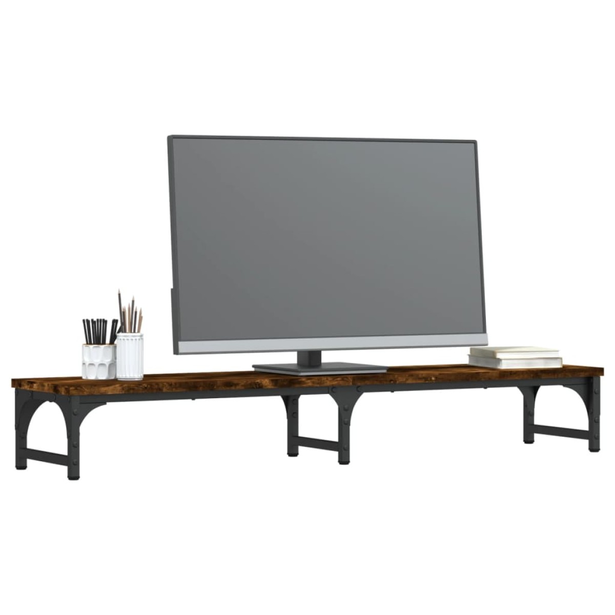 vidaXL Βάση Οθόνης Καπνιστή Δρυς 105x23x15,5 εκ. Επεξεργασμένο Ξύλο