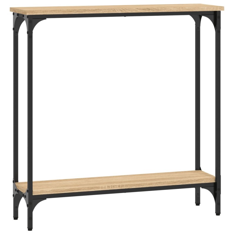 vidaXL Κονσόλα Τραπεζιού Sonoma Δρυς 75 x 22,5 x 75 εκ. από Τεχνητό Ξύλο