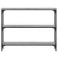 vidaXL Τραπέζι Κονσόλα Γκρι Sonoma 100x22,5x75 εκ. Επεξεργασμένο Ξύλο