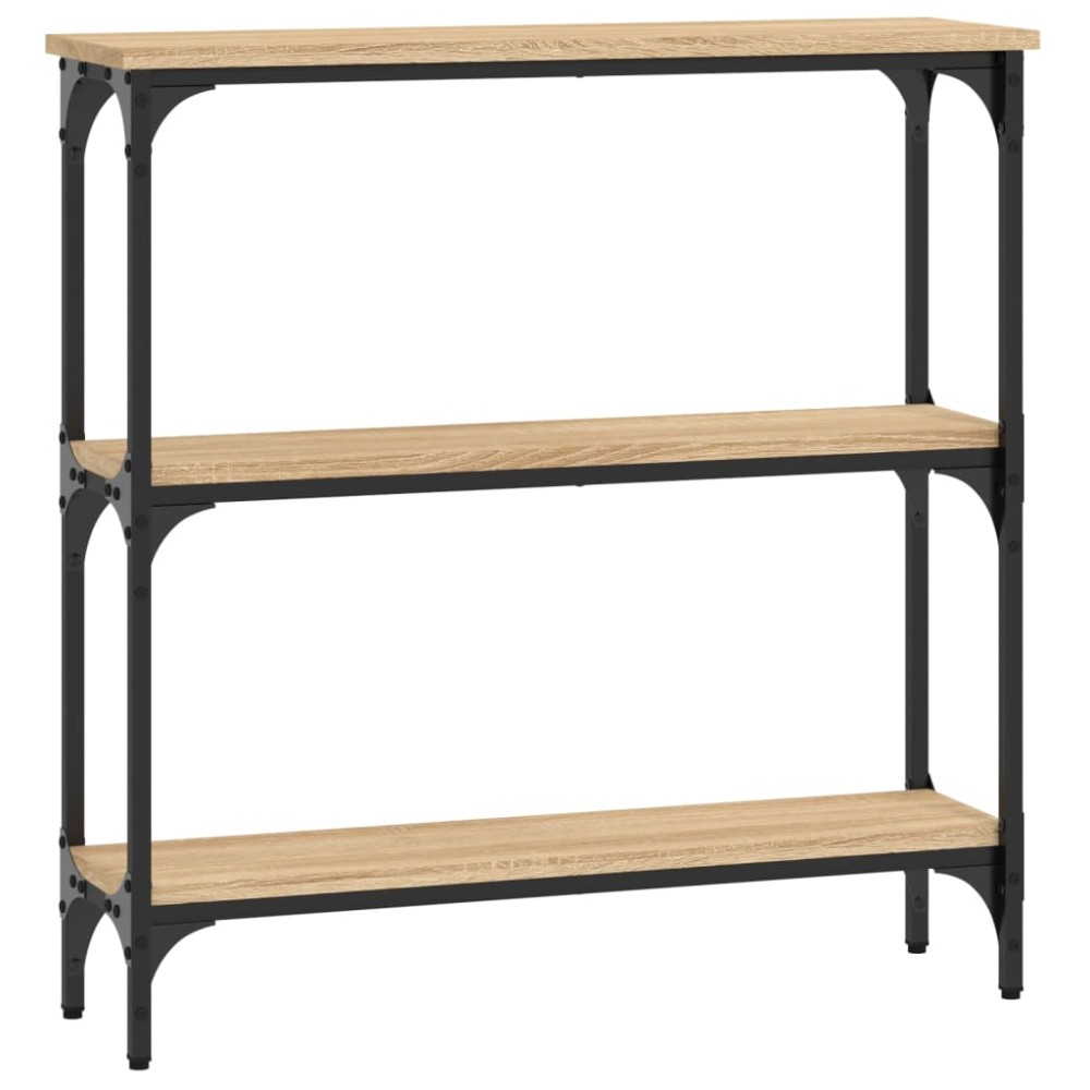 vidaXL Κονσόλα Τραπεζιού Sonoma Δρυς 75 x 22,5 x 75 εκ. από Τεχνητό Ξύλο