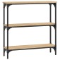 vidaXL Τραπέζι Κονσόλα Sonoma Δρυς 75x22,5x75 εκ. Επεξεργασμένο Ξύλο