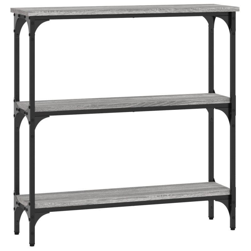 vidaXL Τραπέζι Κονσόλα Γκρι Sonoma 75x22,5x75 εκ. Επεξεργασμένο Ξύλο