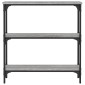 vidaXL Τραπέζι Κονσόλα Γκρι Sonoma 75x22,5x75 εκ. Επεξεργασμένο Ξύλο