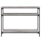 vidaXL Τραπέζι Κονσόλα Γκρι Sonoma 100x29x75 εκ. Επεξεργασμένο Ξύλο