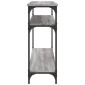 vidaXL Τραπέζι Κονσόλα Γκρι Sonoma 100x29x75 εκ. Επεξεργασμένο Ξύλο