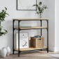 vidaXL Τραπέζι Κονσόλα Sonoma Δρυς 75x29x75 εκ. Επεξεργασμένο Ξύλο