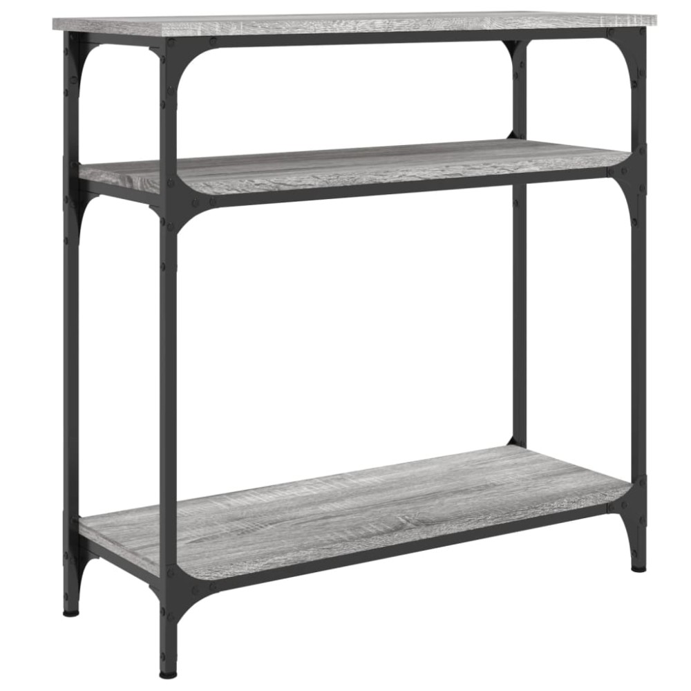 vidaXL Τραπέζι Κονσόλα Γκρι Sonoma 75x29x75 εκ. Επεξεργασμένο Ξύλο