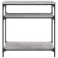 vidaXL Τραπέζι Κονσόλα Γκρι Sonoma 75x29x75 εκ. Επεξεργασμένο Ξύλο