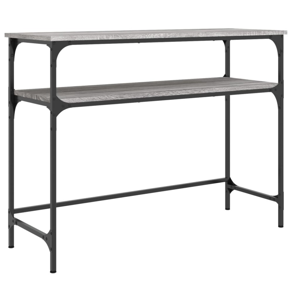 vidaXL Τραπέζι Κονσόλα Γκρι Sonoma 100x35,5x75 εκ. Επεξεργασμένο Ξύλο