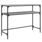 vidaXL Τραπέζι Κονσόλα Γκρι Sonoma 100x35,5x75 εκ. Επεξεργασμένο Ξύλο