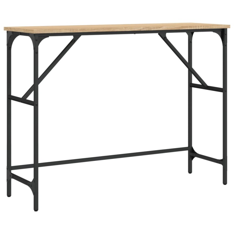 vidaXL Τραπέζι Κονσόλα Sonoma Δρυς 100x32x75 εκ. Επεξεργασμένο Ξύλο