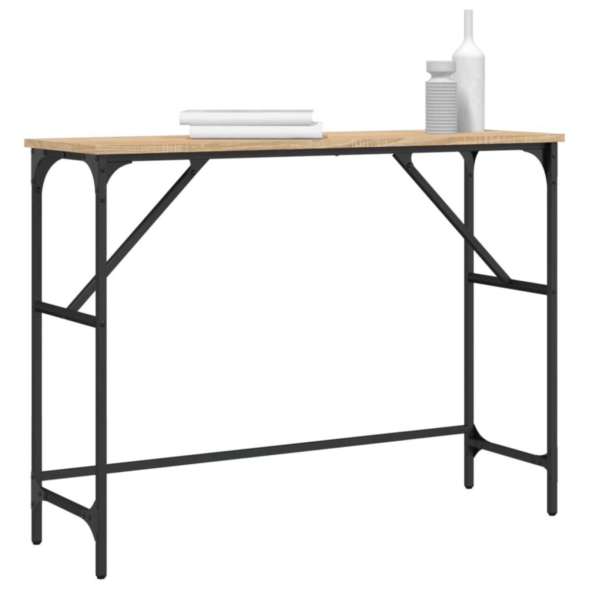 vidaXL Τραπέζι Κονσόλα Sonoma Δρυς 100x32x75 εκ. Επεξεργασμένο Ξύλο