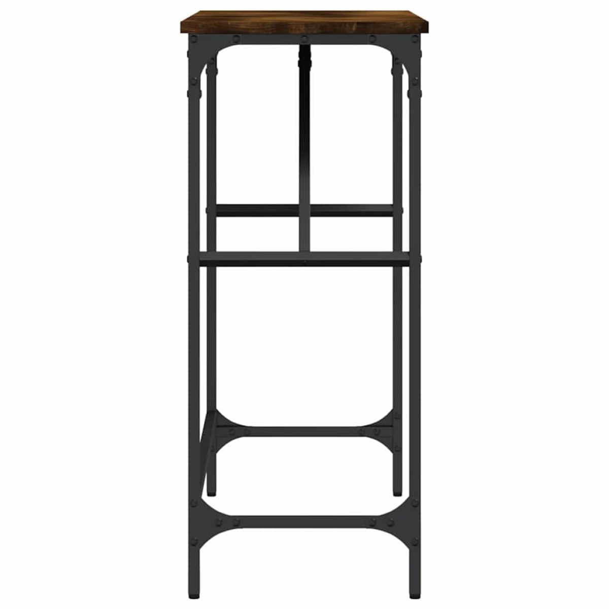 vidaXL Τραπέζι Κονσόλα Καπνιστή Δρυς 100x32x75 εκ. Επεξεργασμένο Ξύλο