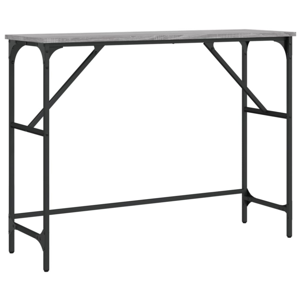 vidaXL Τραπέζι Κονσόλα Γκρι Sonoma 100x32x75 εκ. Επεξεργασμένο Ξύλο