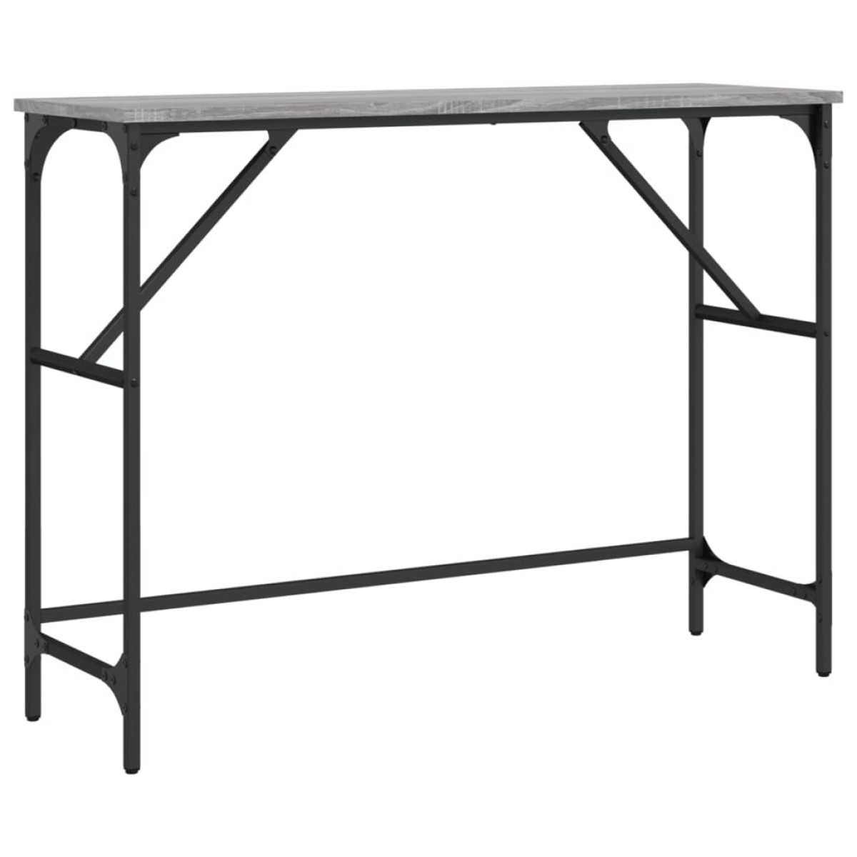 vidaXL Τραπέζι Κονσόλα Γκρι Sonoma 100x32x75 εκ. Επεξεργασμένο Ξύλο
