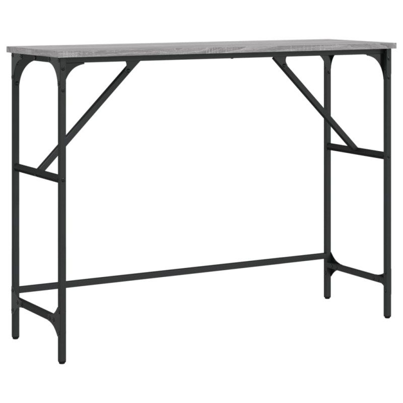 vidaXL Τραπέζι Κονσόλα Γκρι Sonoma 100x32x75 εκ. Επεξεργασμένο Ξύλο