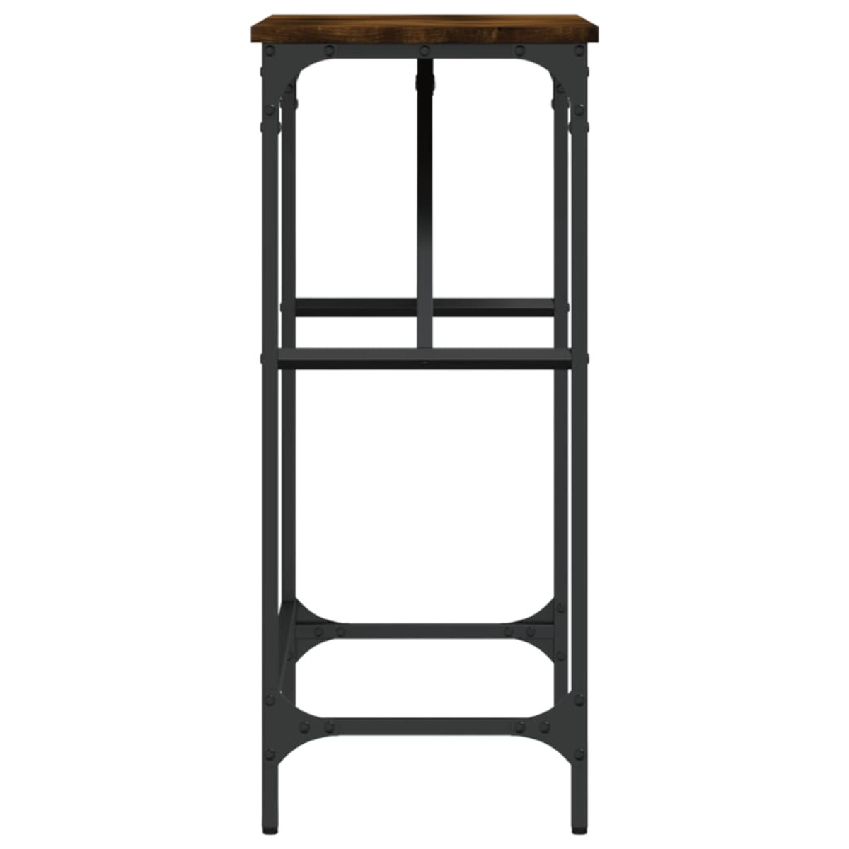 vidaXL Τραπέζι Κονσόλα Καπνιστή Δρυς 75x32x75 εκ. Επεξεργ. Ξύλο