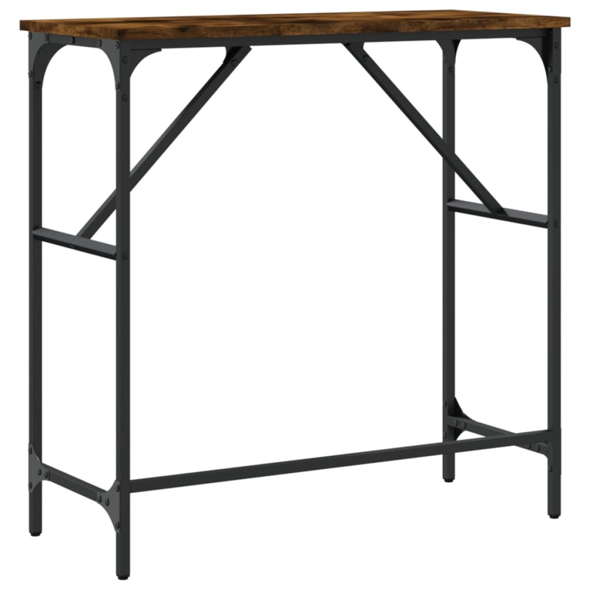 vidaXL Τραπέζι Κονσόλα Καπνιστή Δρυς 75x32x75 εκ. Επεξεργ. Ξύλο