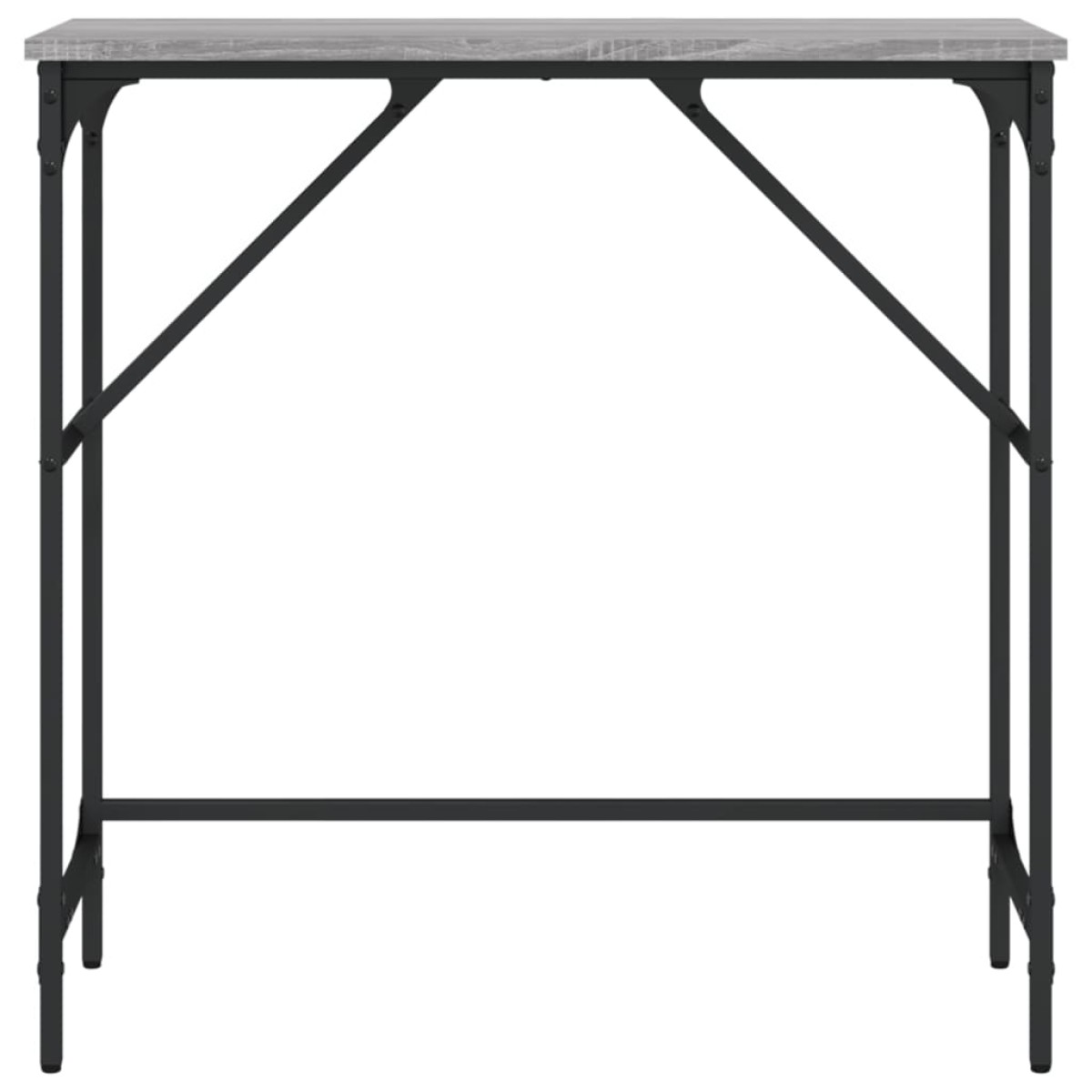 vidaXL Τραπέζι Κονσόλα Γκρι Sonoma 75x32x75 εκ. Επεξεργασμένο Ξύλο