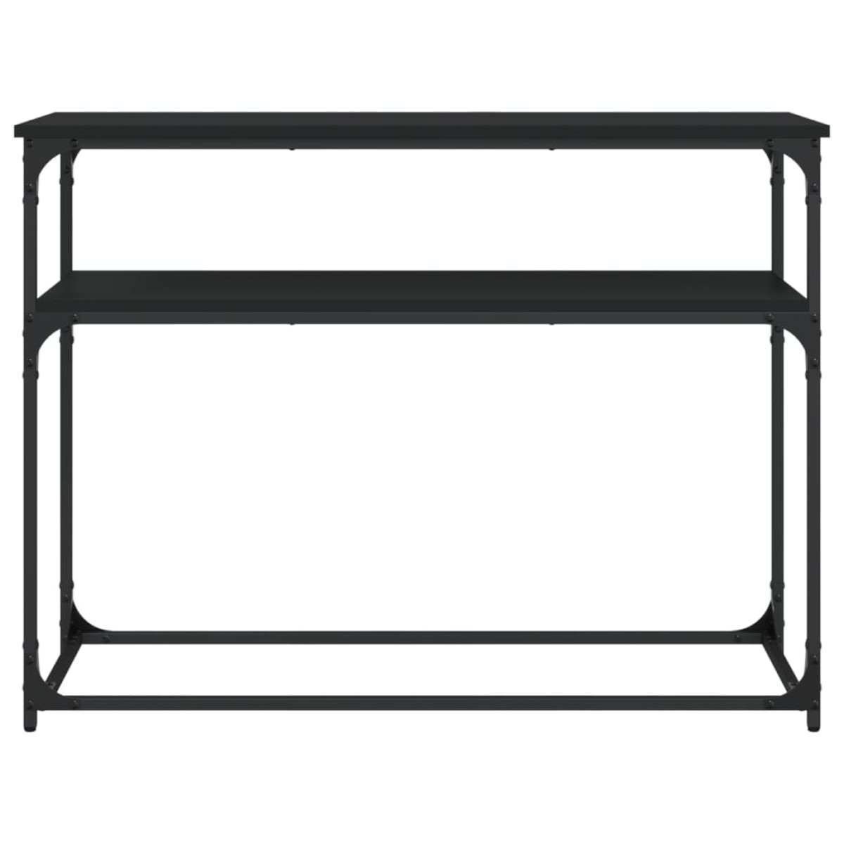 vidaXL Τραπέζι Κονσόλα Μαύρο 100 x 35,5 x 75 εκ. από Επεξεργ. Ξύλο