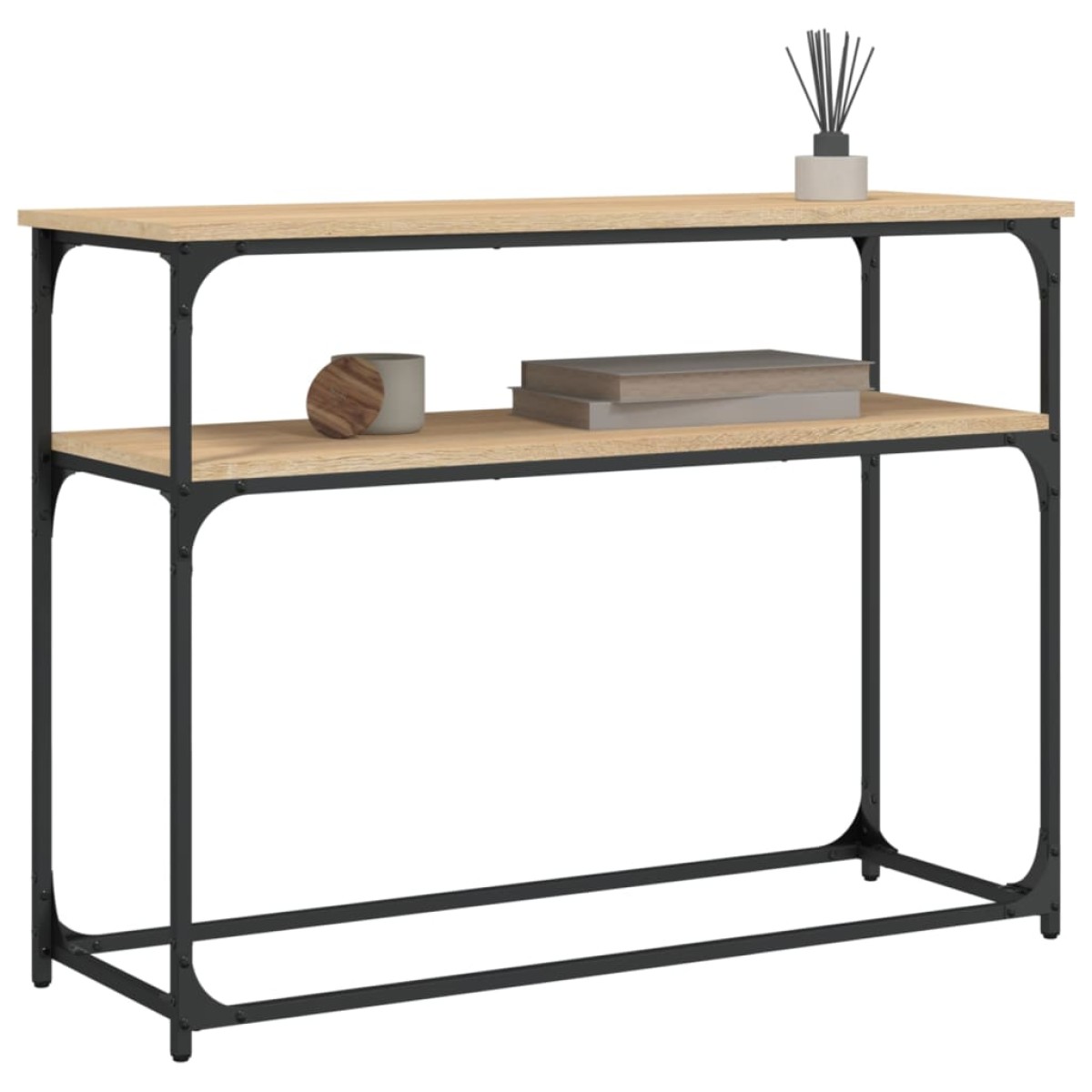 vidaXL Τραπέζι Κονσόλα Sonoma Δρυς 100x35,5x75 εκ. Επεξεργασμένο Ξύλο