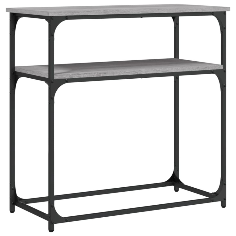 vidaXL Τραπέζι Κονσόλα Γκρι Sonoma 75x35,5x75 εκ. Επεξεργασμένο Ξύλο