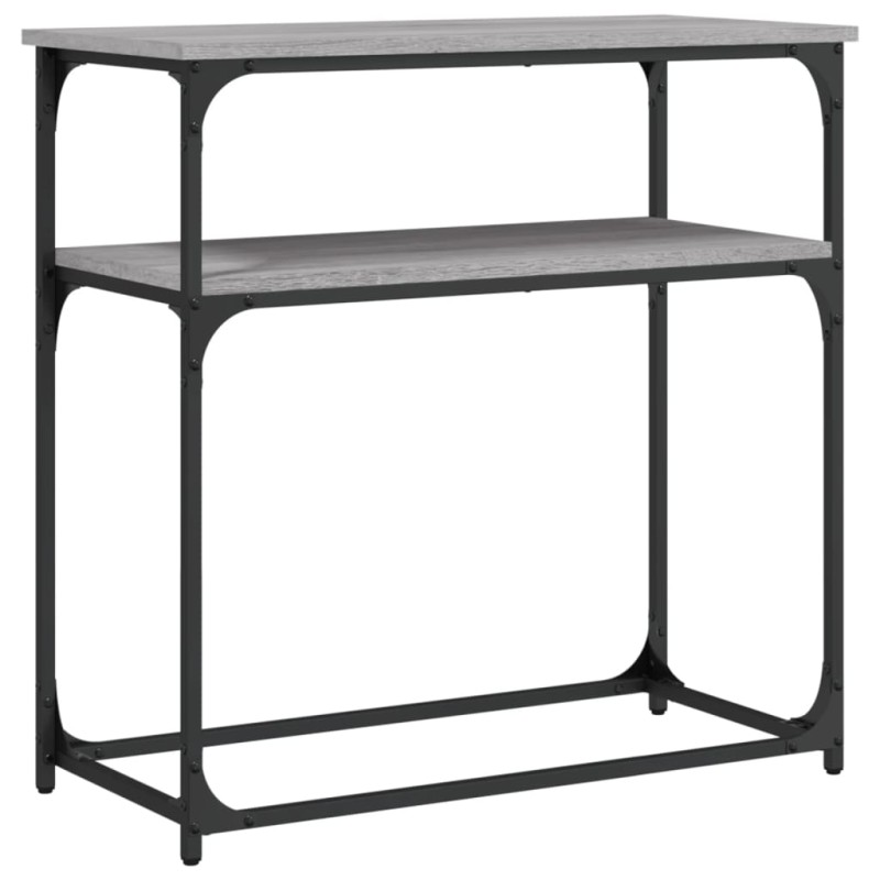 vidaXL Τραπέζι Κονσόλα Γκρι Sonoma 75x35,5x75 εκ. Επεξεργασμένο Ξύλο