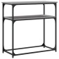 vidaXL Τραπέζι Κονσόλα Γκρι Sonoma 75x35,5x75 εκ. Επεξεργασμένο Ξύλο