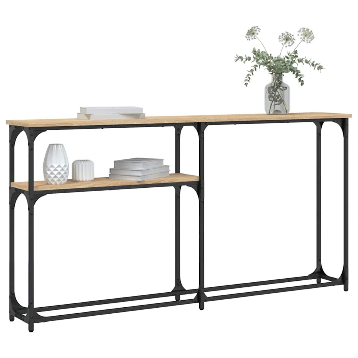 vidaXL Τραπέζι Κονσόλα Sonoma Δρυς 145x22,5x75 εκ. Επεξεργασμένο Ξύλο
