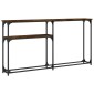 vidaXL Τραπέζι Κονσόλα Καπνιστή Δρυς 145x22,5x75 εκ. Επεξεργ. Ξύλο