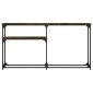 vidaXL Τραπέζι Κονσόλα Καπνιστή Δρυς 145x22,5x75 εκ. Επεξεργ. Ξύλο