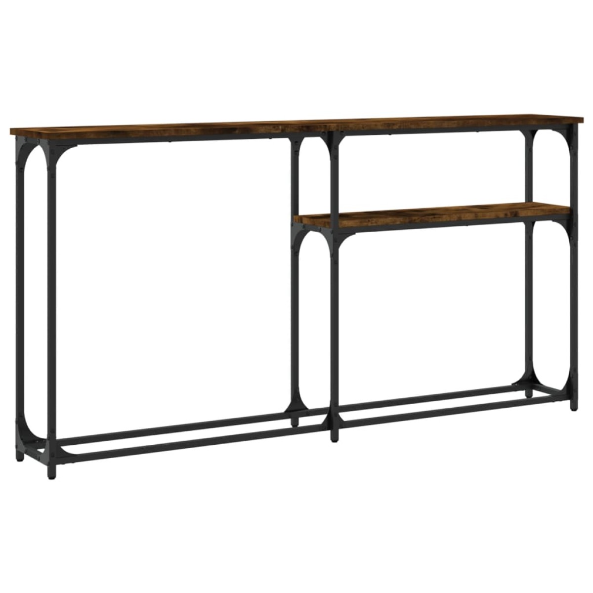 vidaXL Τραπέζι Κονσόλα Καπνιστή Δρυς 145x22,5x75 εκ. Επεξεργ. Ξύλο