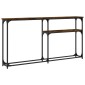 vidaXL Τραπέζι Κονσόλα Καπνιστή Δρυς 145x22,5x75 εκ. Επεξεργ. Ξύλο