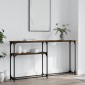 vidaXL Τραπέζι Κονσόλα Καπνιστή Δρυς 145x22,5x75 εκ. Επεξεργ. Ξύλο