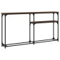 vidaXL Τραπέζι Κονσόλα Καφέ Δρυς 145x22,5x75 εκ. Επεξεργασμένο Ξύλο