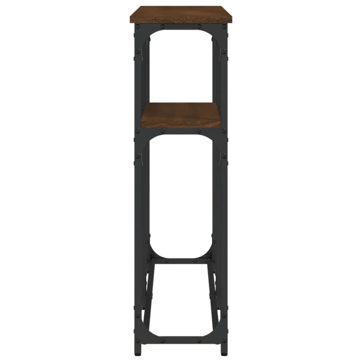 vidaXL Τραπέζι Κονσόλα Καφέ Δρυς 145x22,5x75 εκ. Επεξεργασμένο Ξύλο